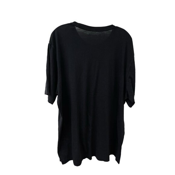 Travis Mathew Mens Medium T Shirt Black Pocket Palm Tree Moon Crew Neck Short XL - Picture 3 of 4